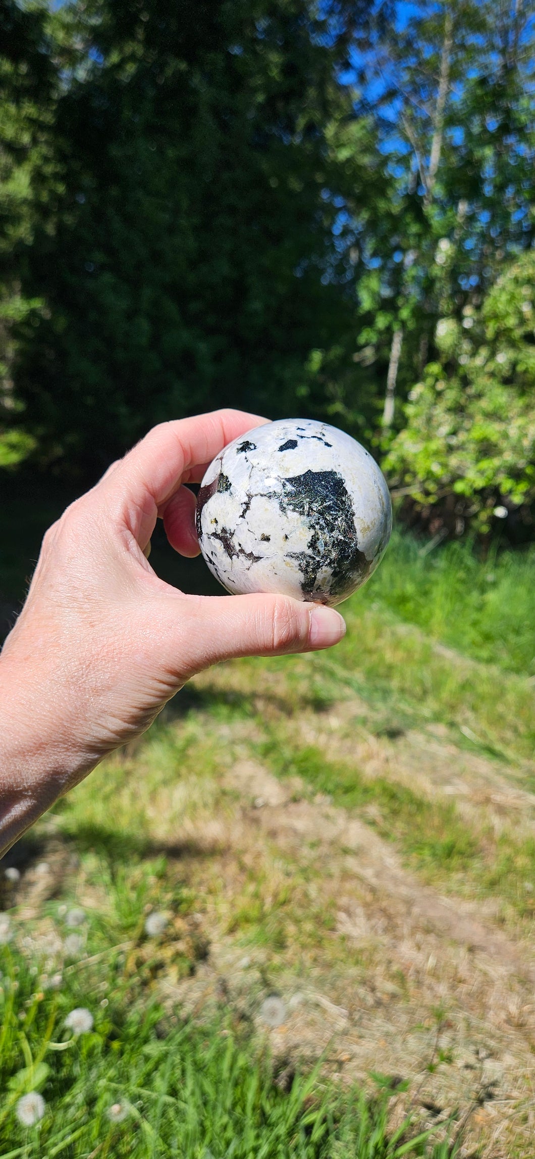 Rainbow Moonstone Sphere