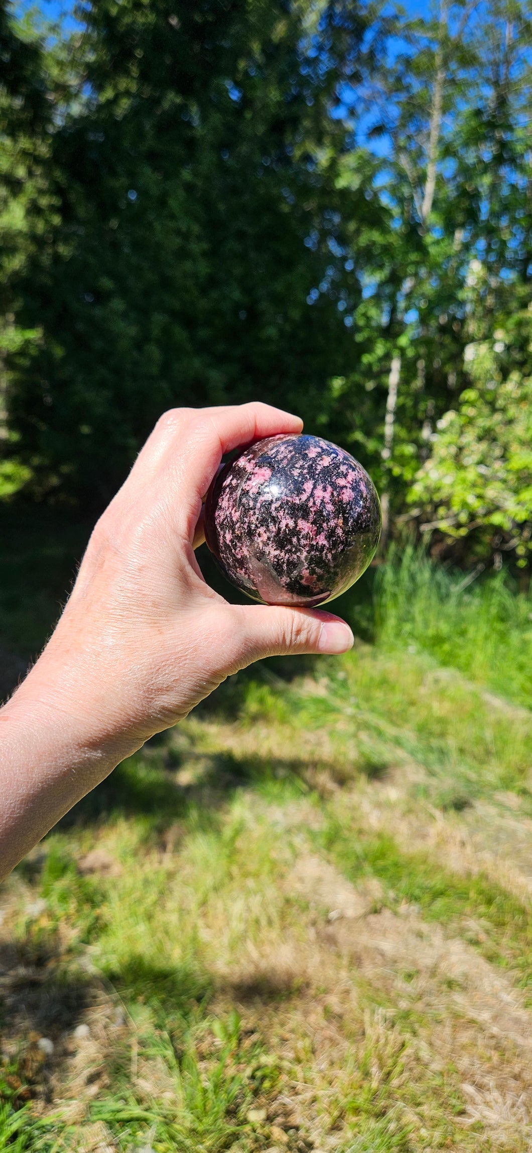 Rhodonite Sphere