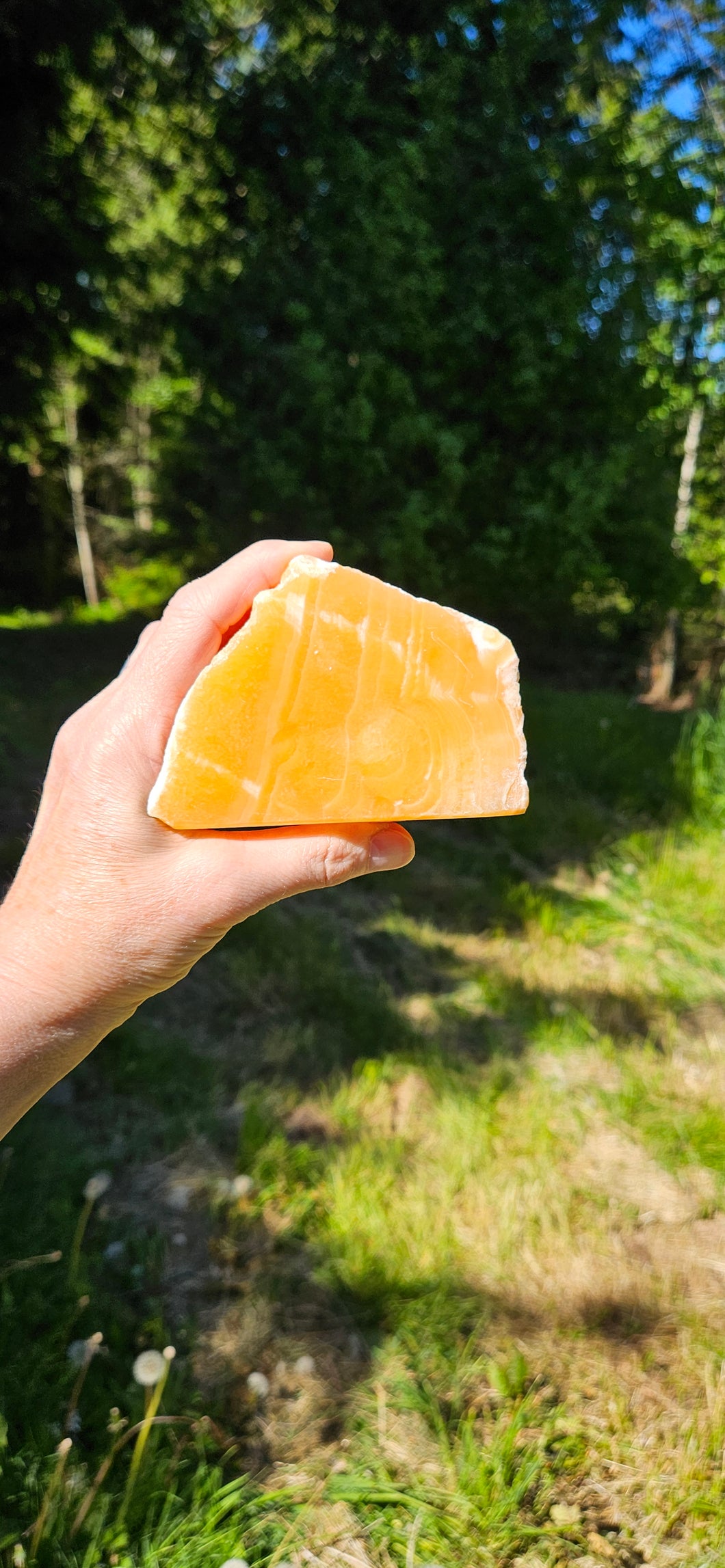 Orange Calcite Freeform