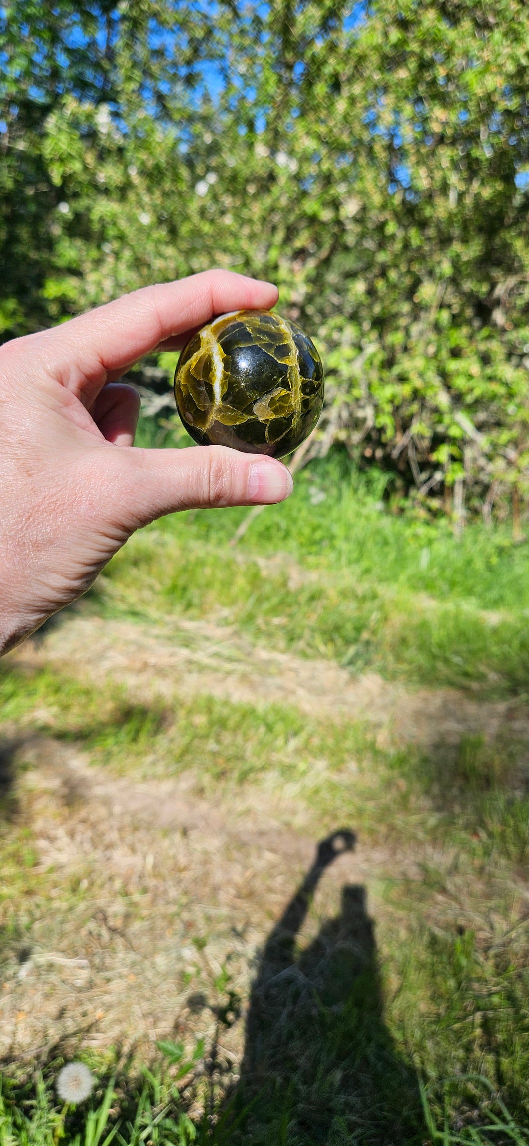 Green Opal Sphere