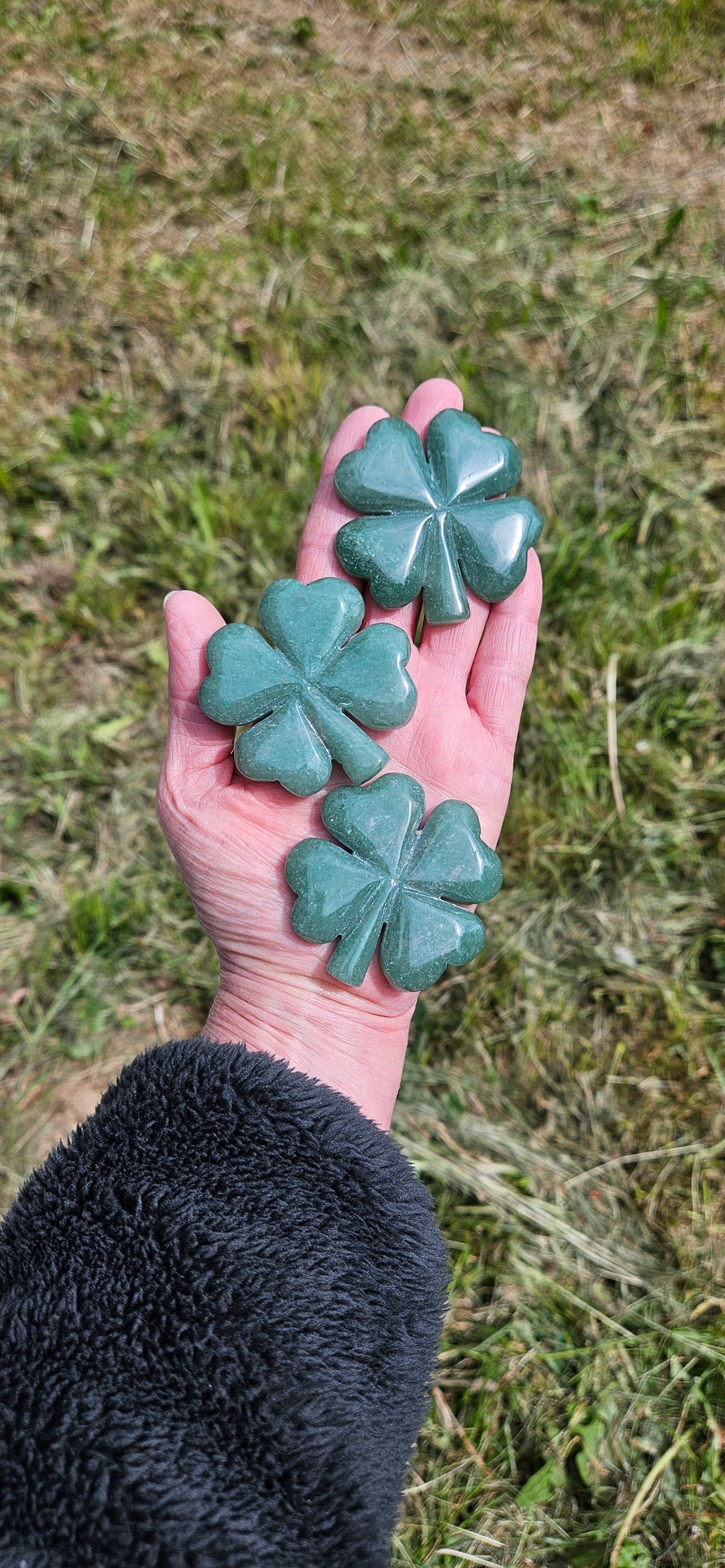 Green Aventurine 4 Leaf Clover