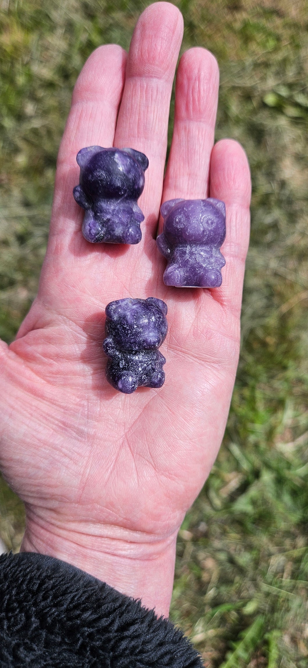 Lepidolite Teddy Bear