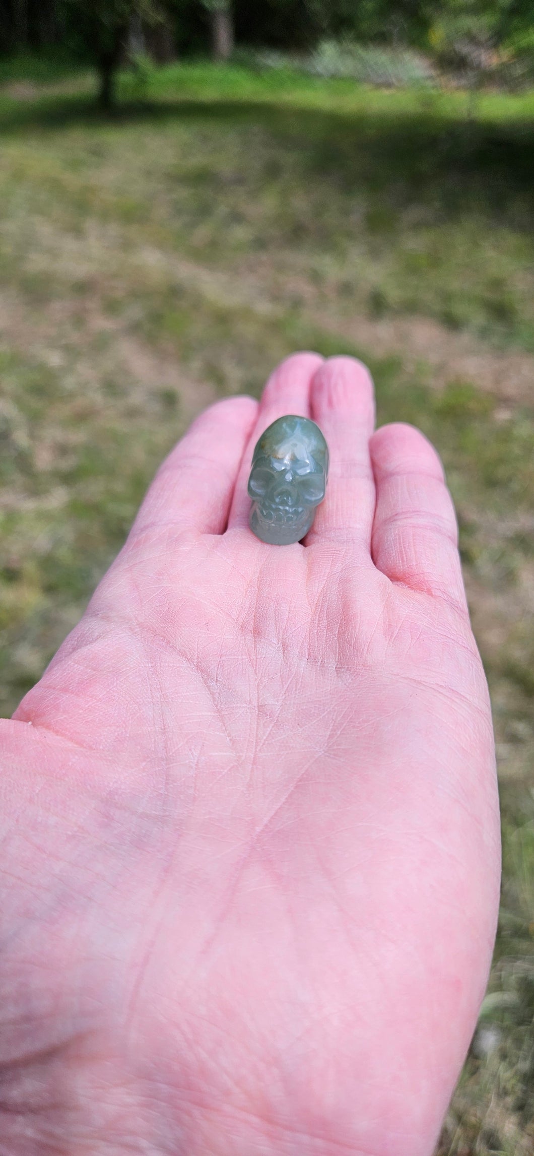 Green Aventurine Mini Skull