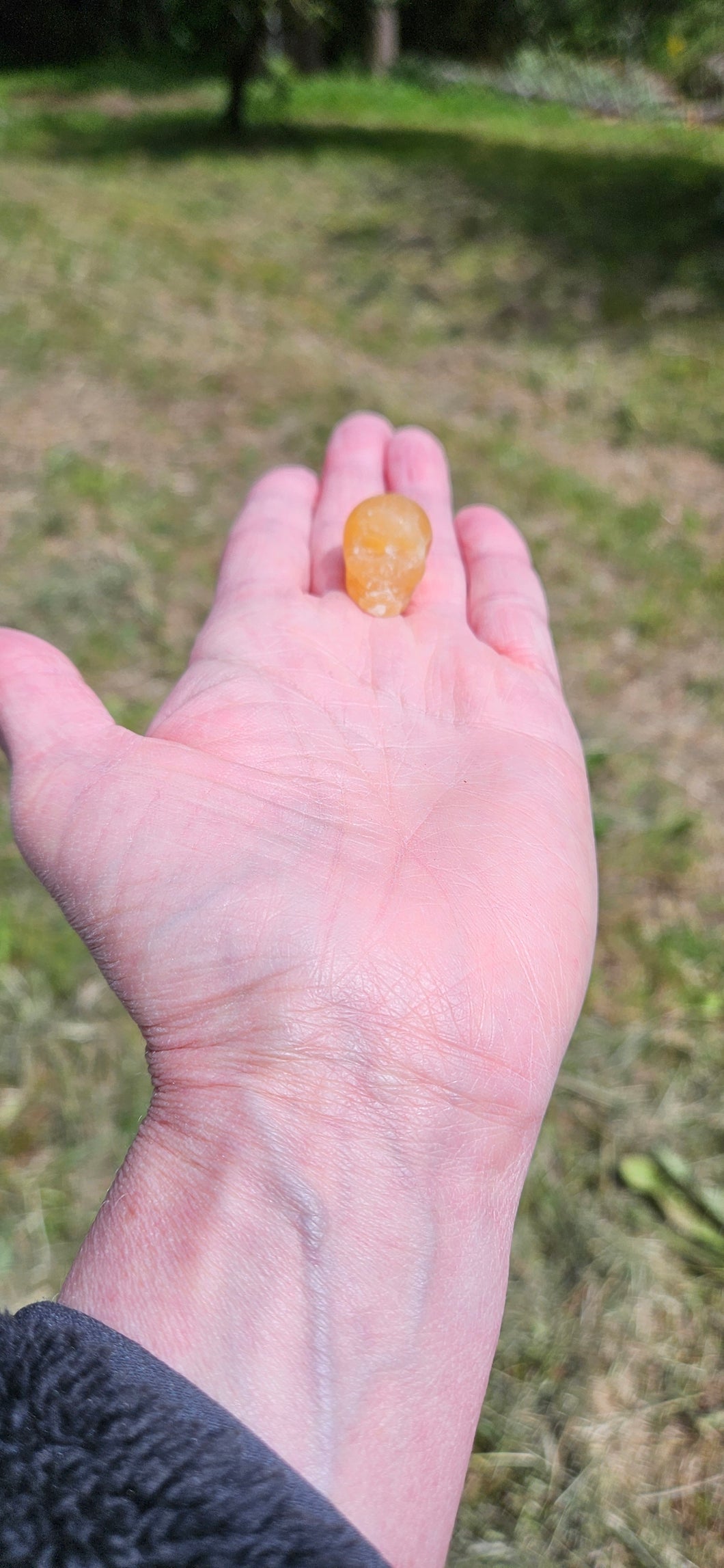 Orange Calcite Mini Skull