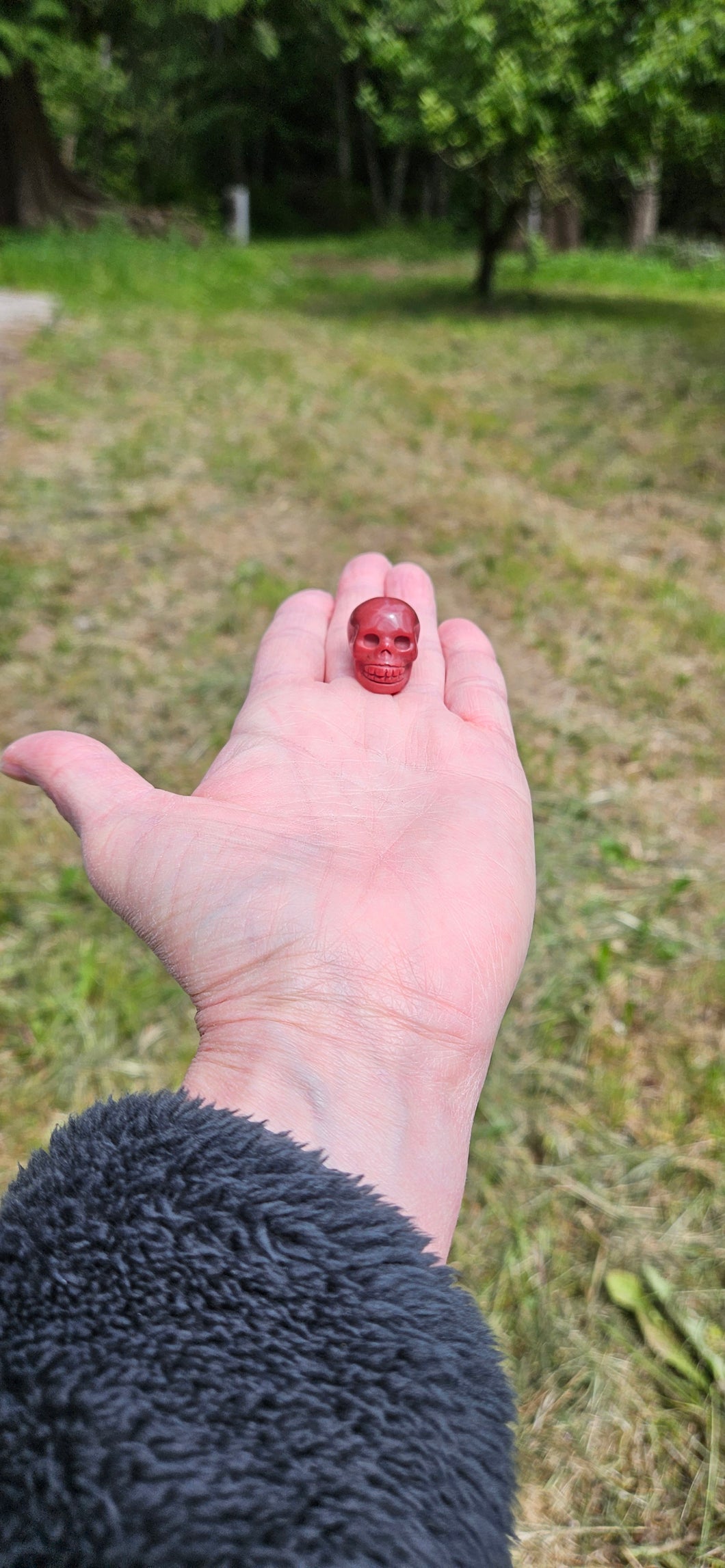 Red Jasper Mini Skull