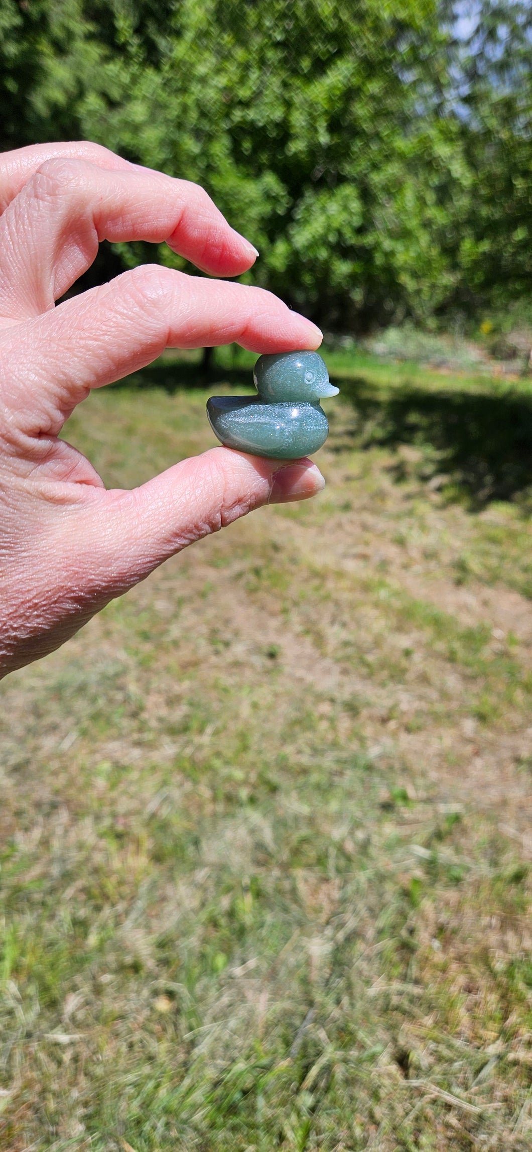 Green Aventurine Duck