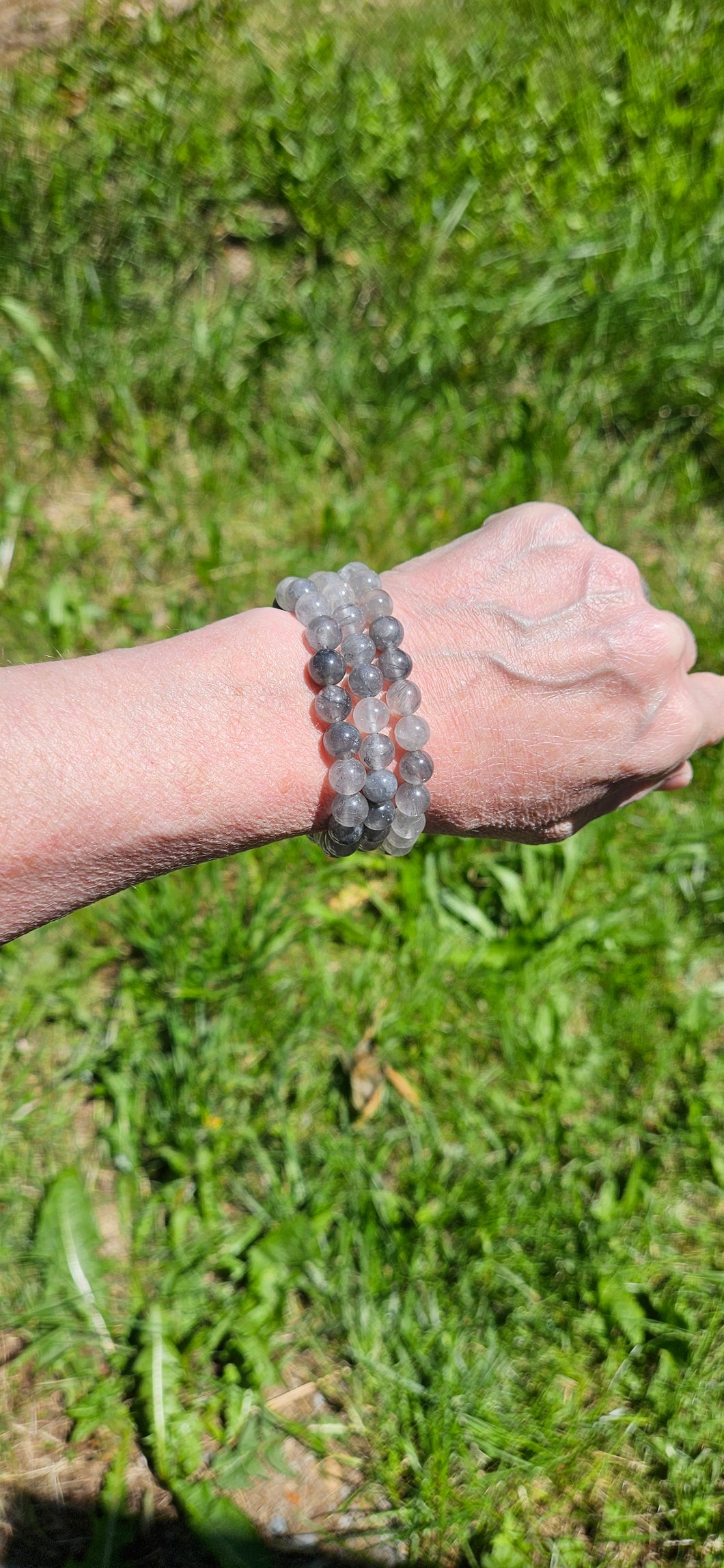 Grey  Quartz Bracelet