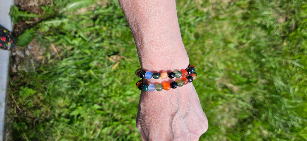 Colorful Agate Bracelet