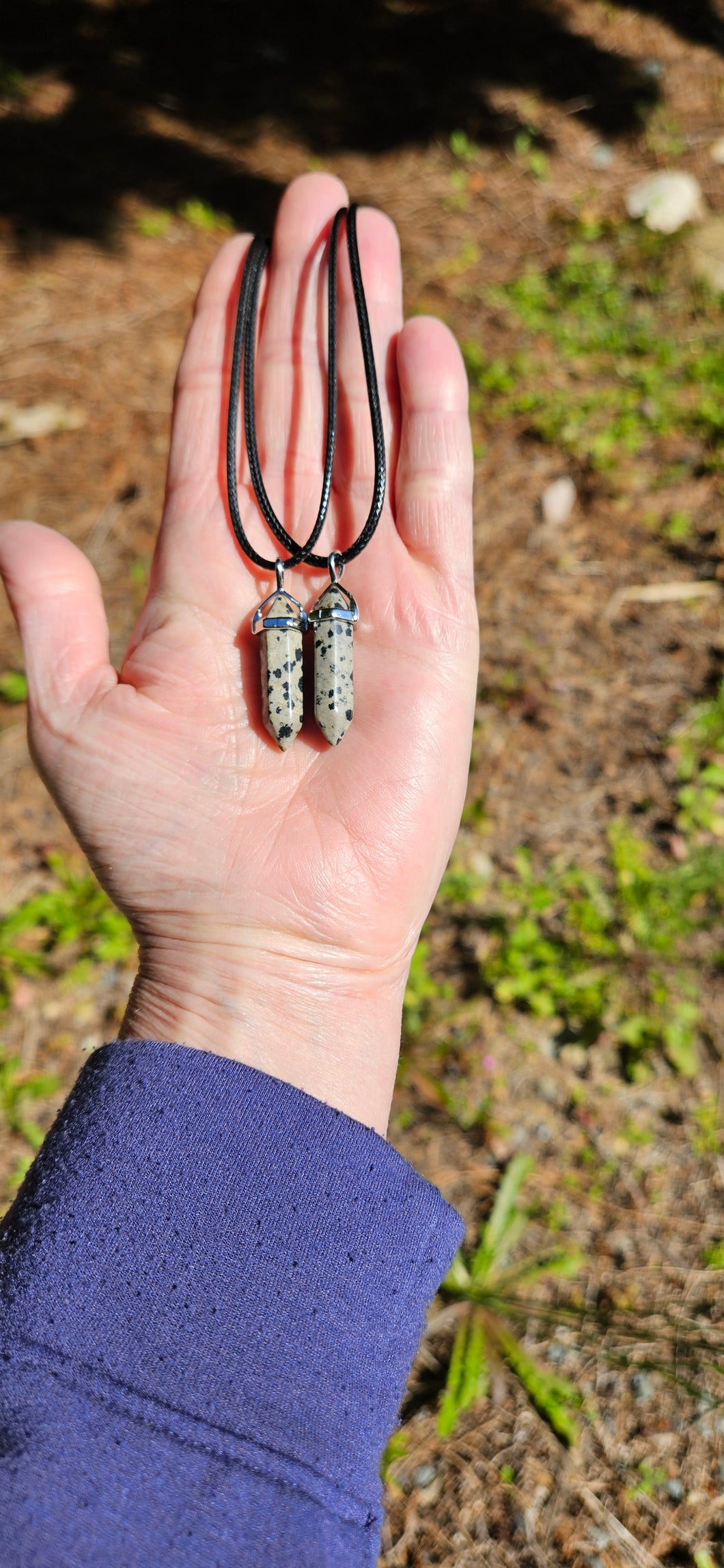 Dalmatian Jasper Pendant DT