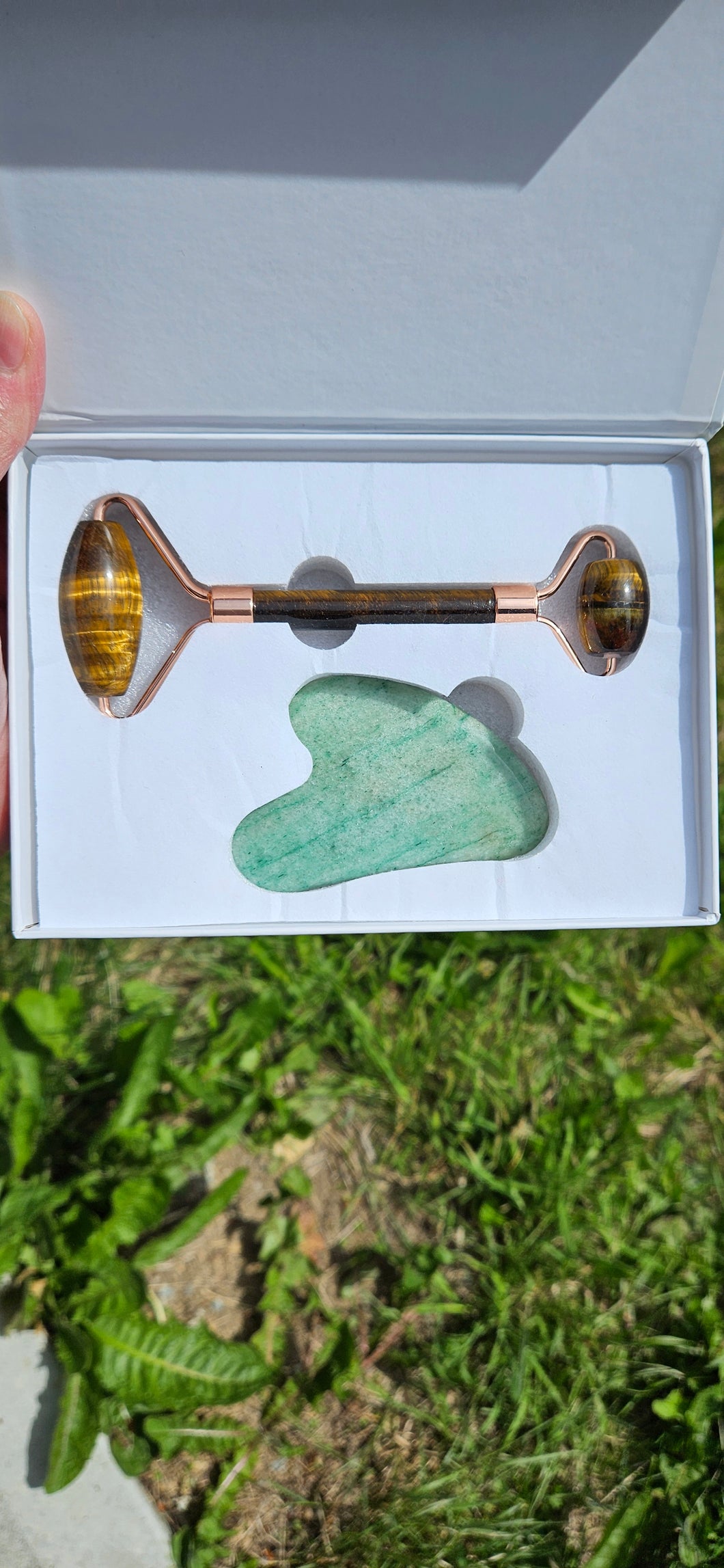 Gua Sha and Facial Roller Set