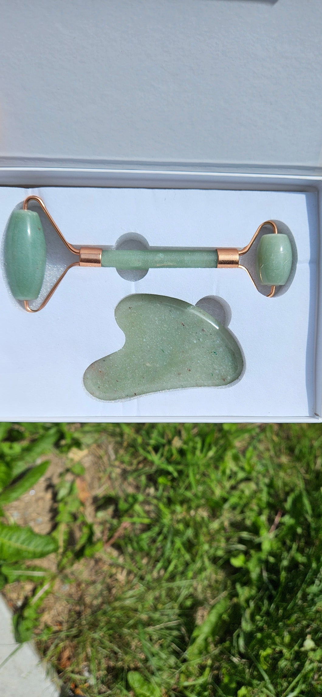 Gua Sha and Facial Roller Set