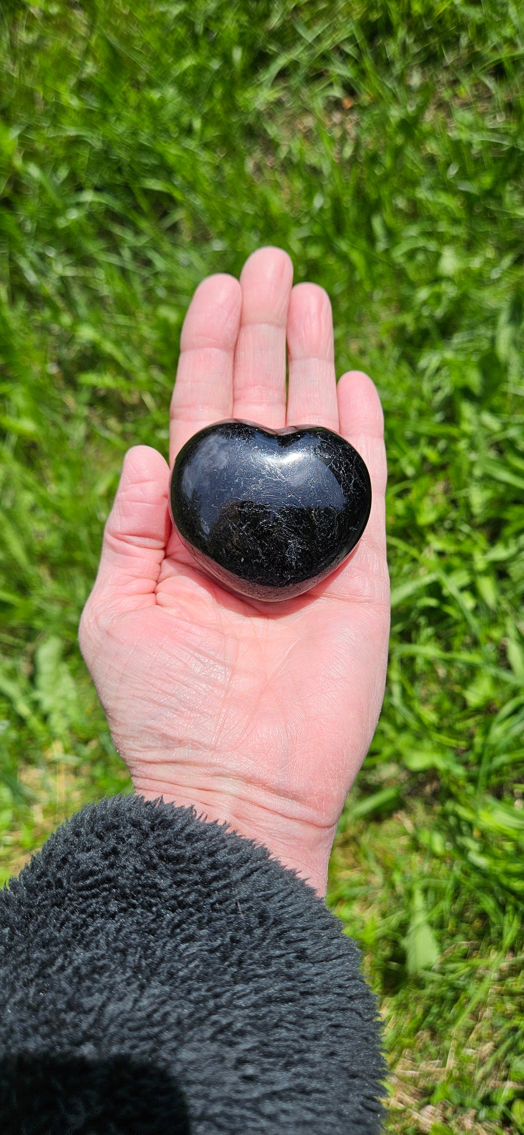 Black Tourmaline Heart