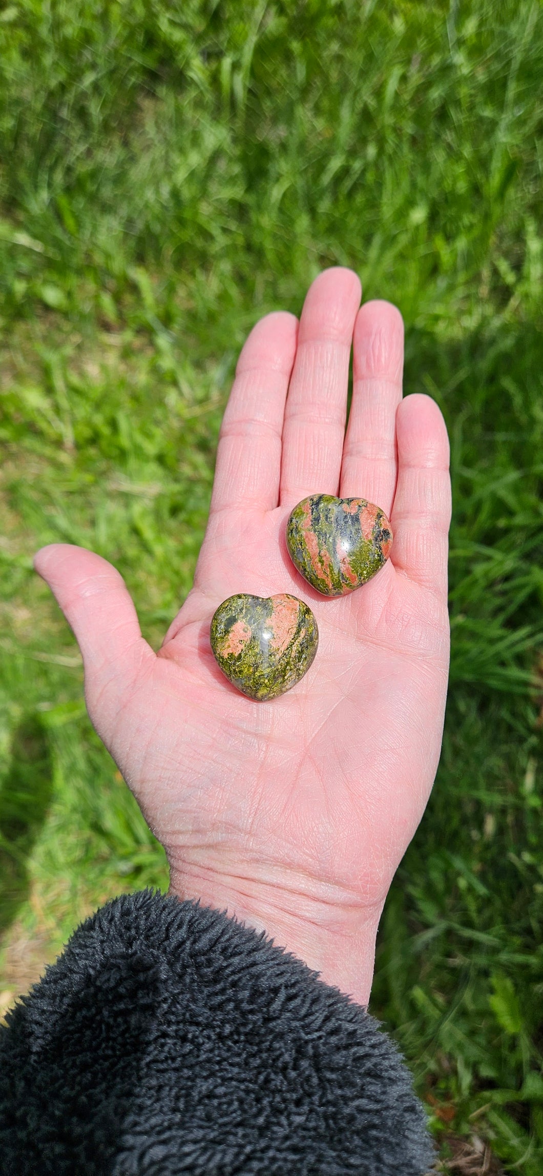 Unakite Small Heart