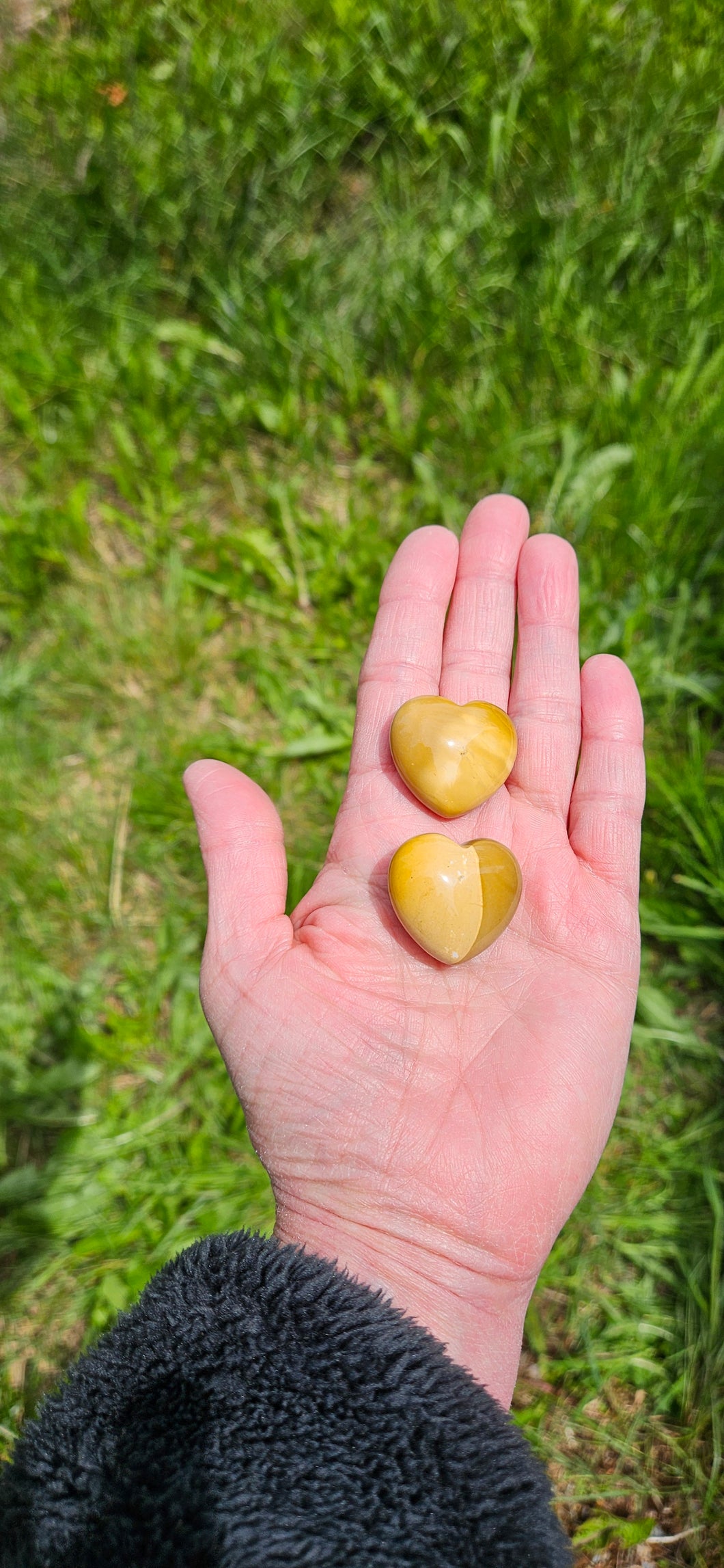 Yellow Jade Small Heart