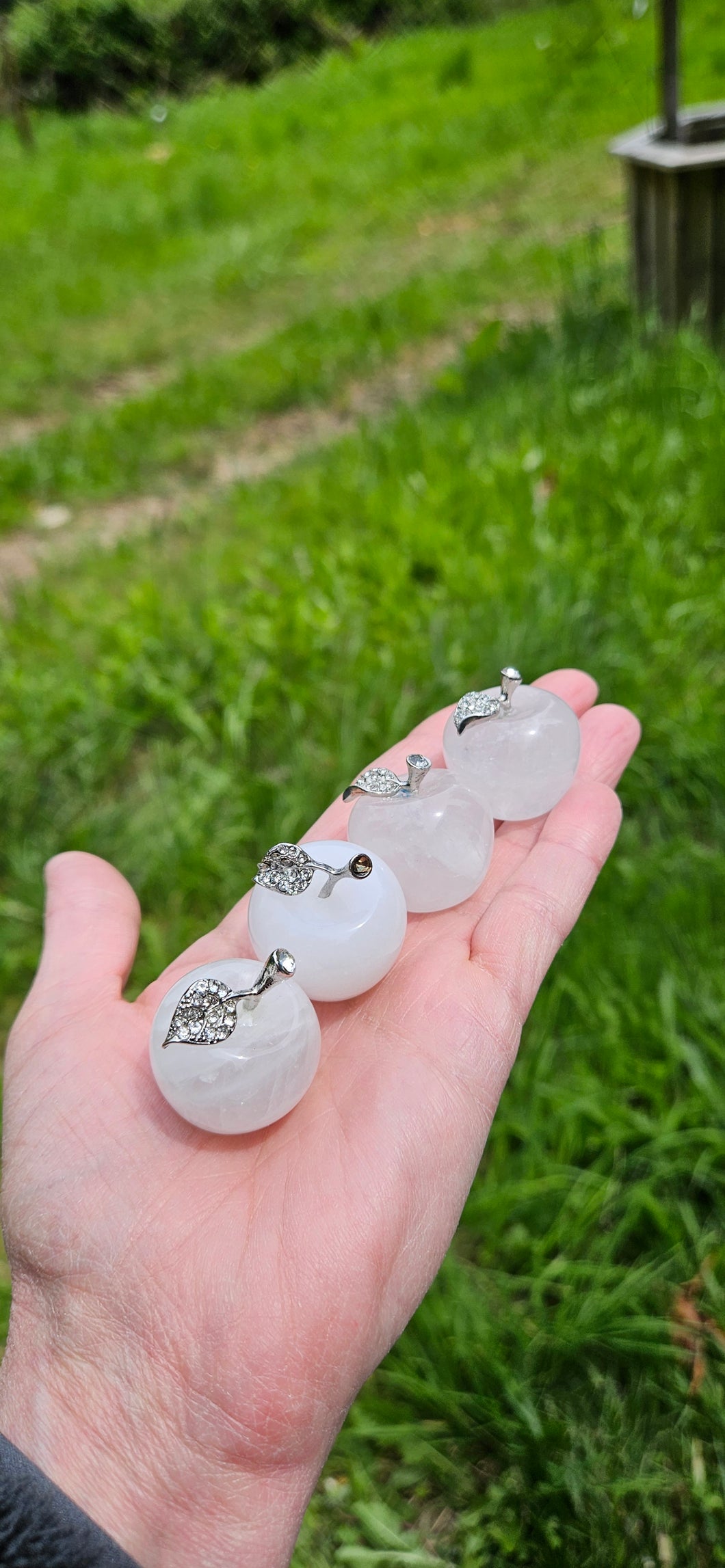 Clear Quartz Small Apple