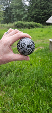 Load image into Gallery viewer, Snowflake Obsidian Sphere
