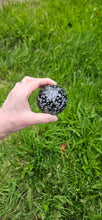 Load image into Gallery viewer, Snowflake Obsidian Sphere
