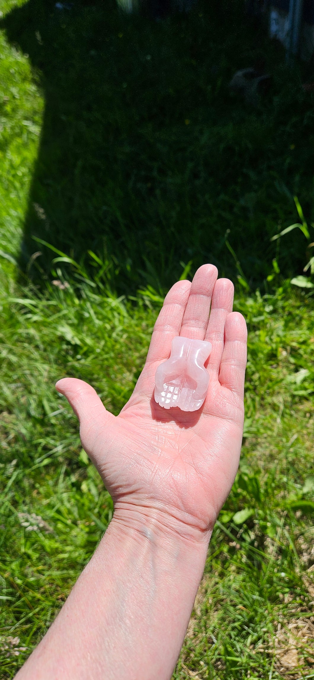 Rose Quartz Hands Sphere Stand