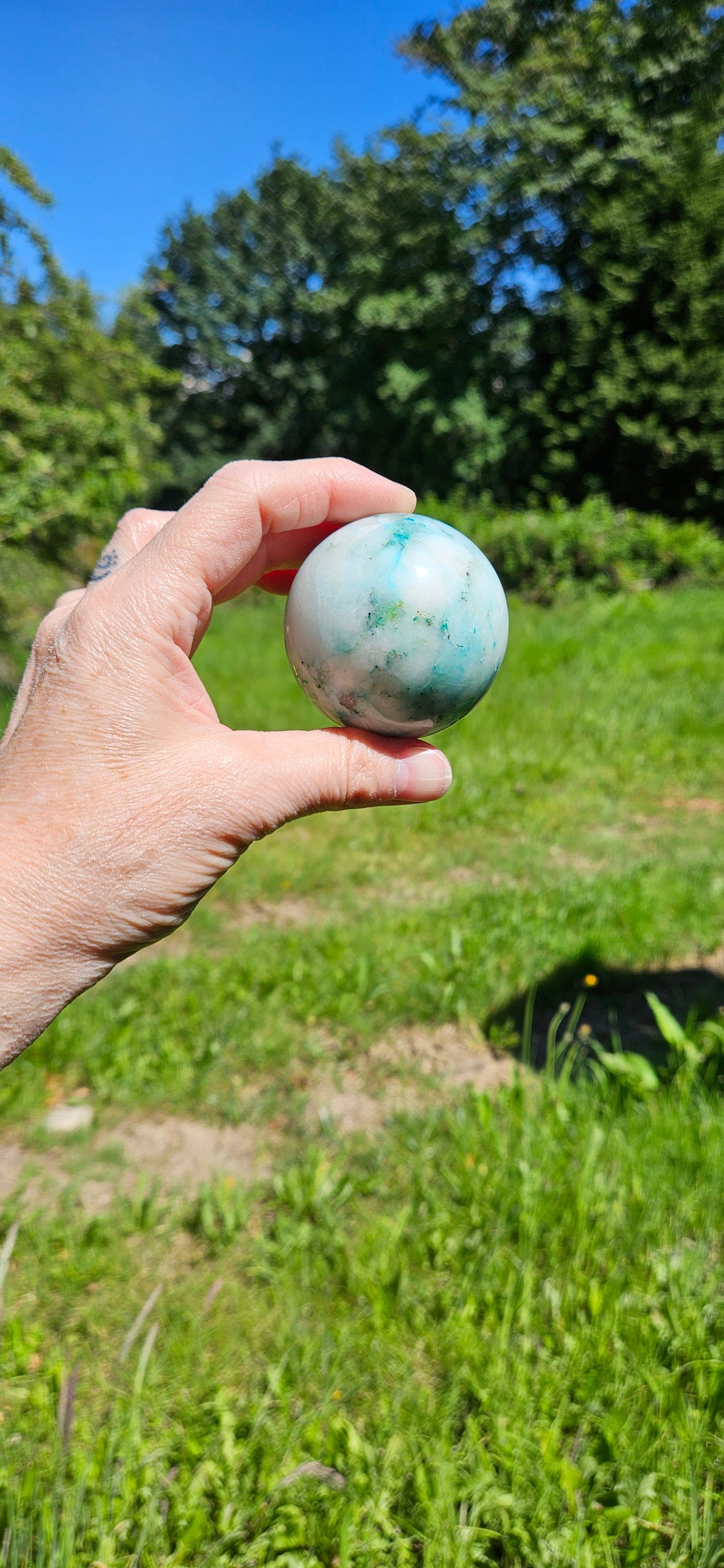 Chrysocolla Sphere