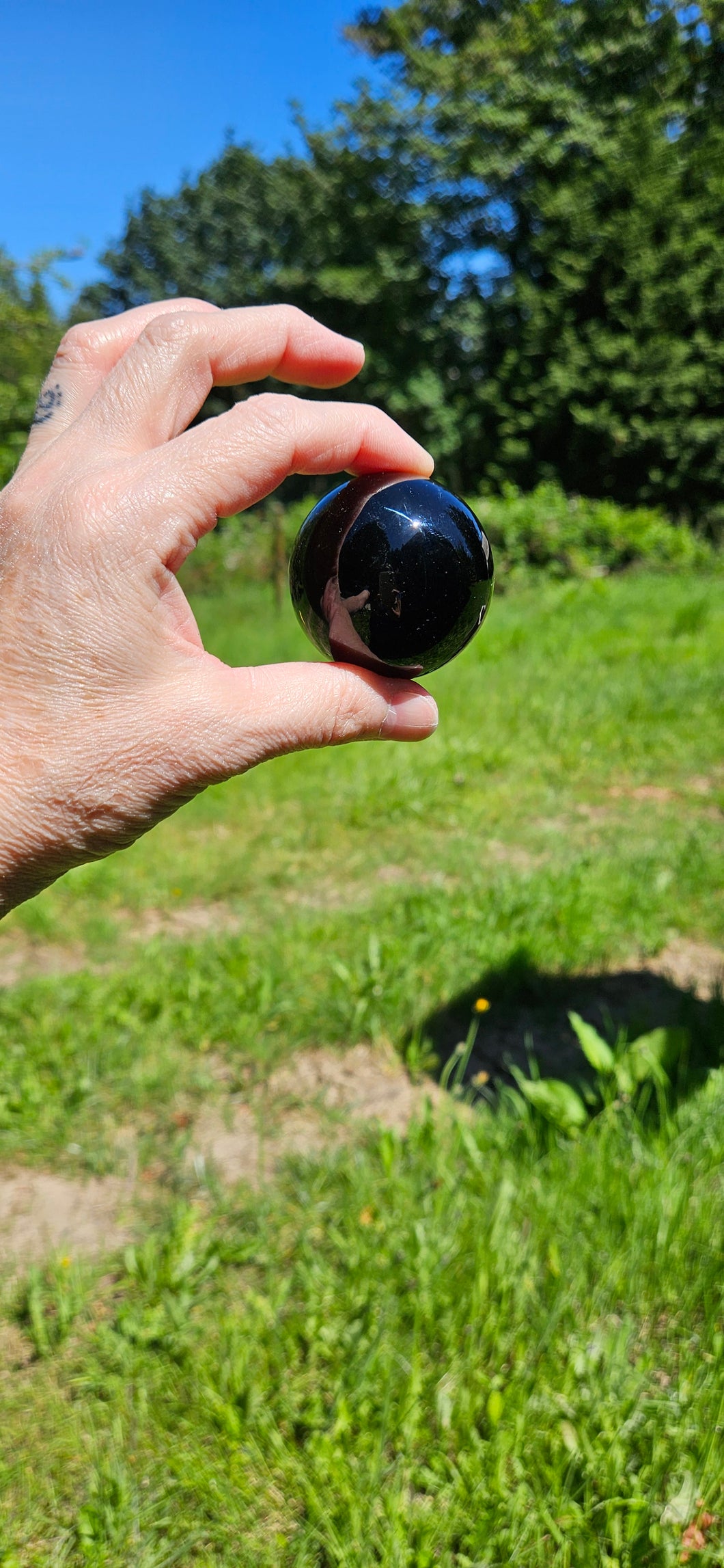 Black Obsidian Sphere