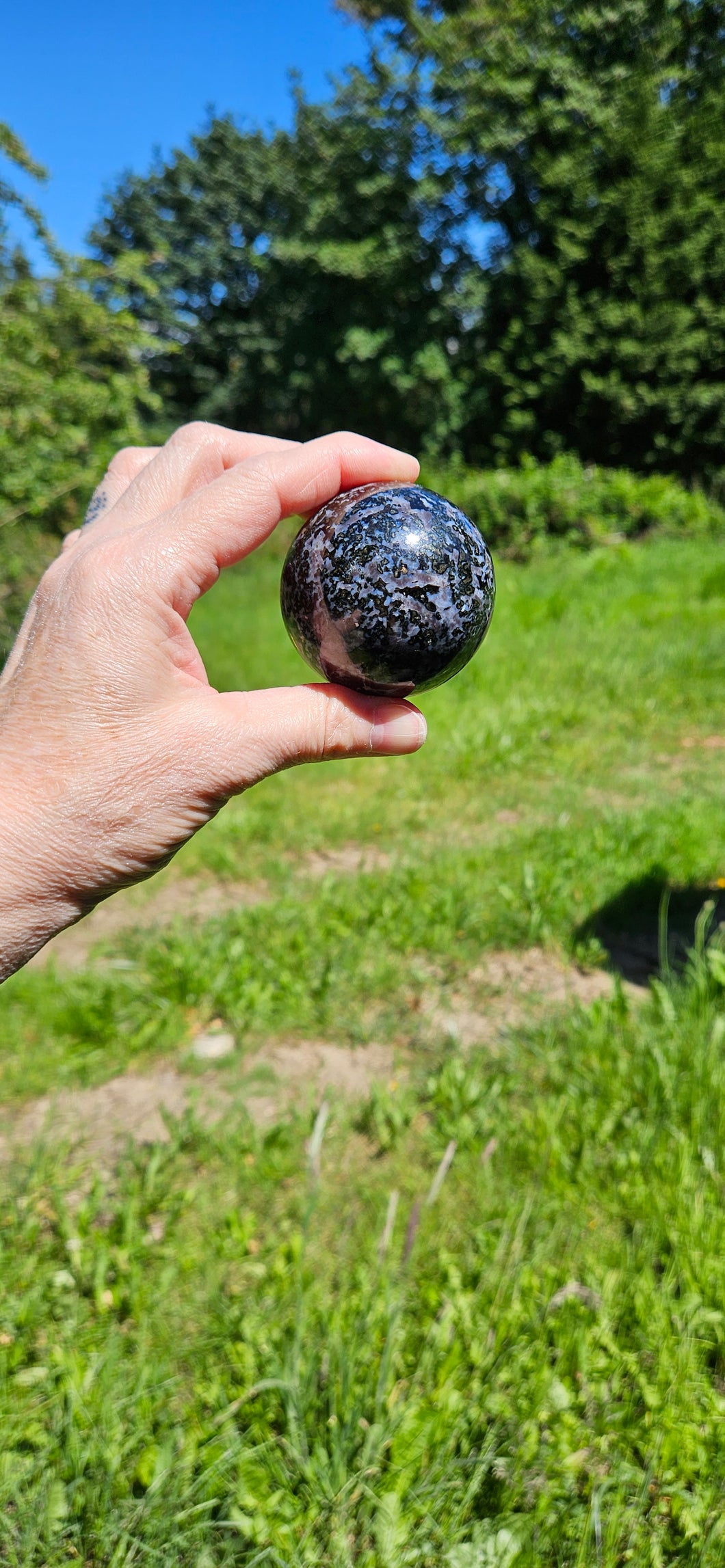 Indigo Gabbro Sphere