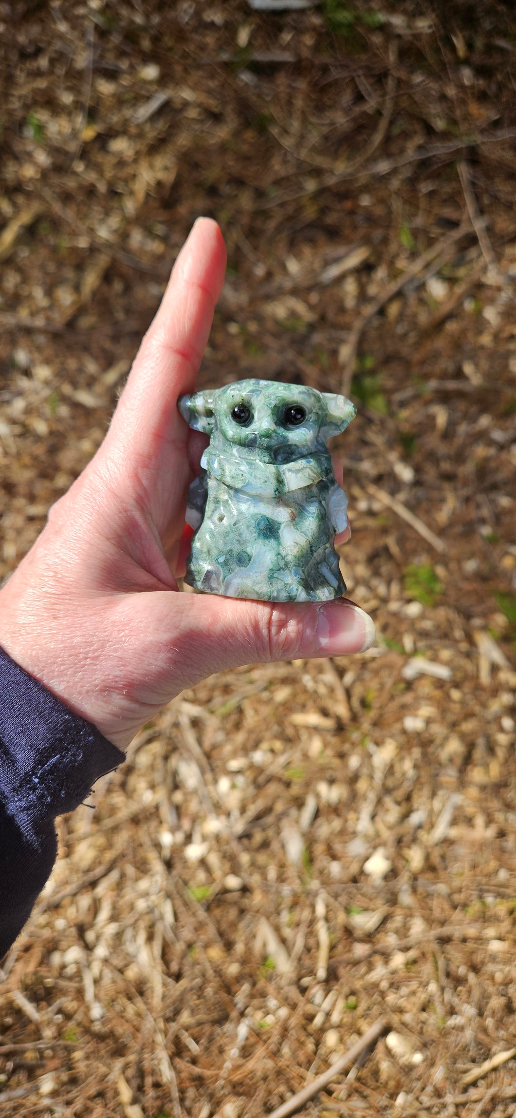 Moss Agate Grogu