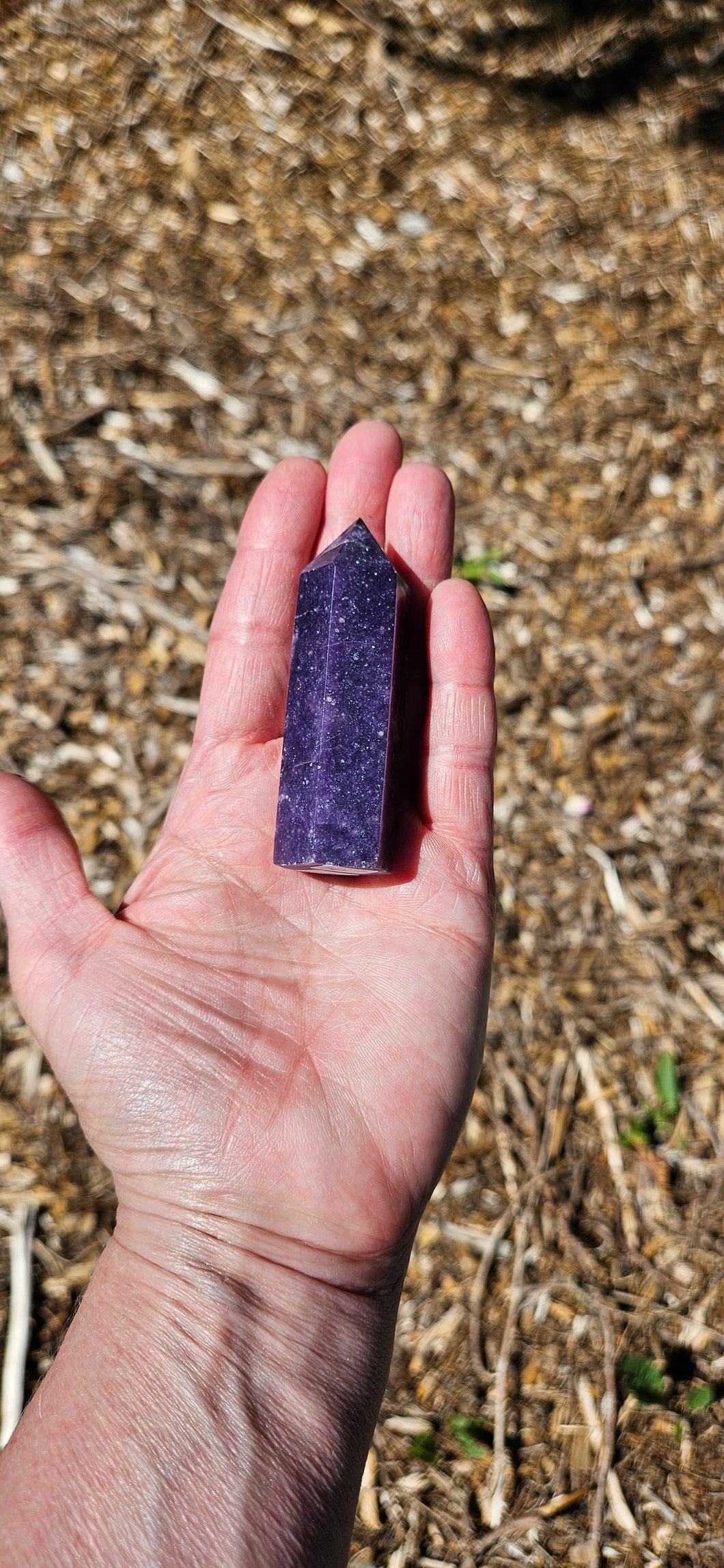 Lepidolite Point