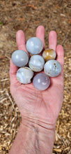 Load image into Gallery viewer, Agate Mini Spheres with Druzy
