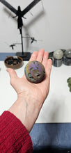 Load image into Gallery viewer, Titanium Aura Druzy Sphalerite Sphere
