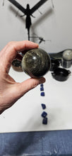 Load image into Gallery viewer, Black Obsidian Sphere with Silver Sheen
