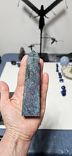 Load image into Gallery viewer, Ruby Fuchsite Kyanite Tower
