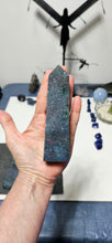 Load image into Gallery viewer, Ruby Fuchsite Kyanite Tower
