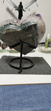Load image into Gallery viewer, Amethyst Heart on Stand
