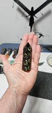 Load image into Gallery viewer, Black Obsidian Point with Stars &amp; Moons
