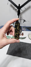 Load image into Gallery viewer, Black Obsidian Point with Stars &amp; Moons
