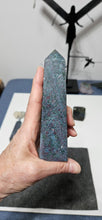 Load image into Gallery viewer, Ruby Fuchsite Kyanite Tower
