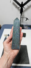 Load image into Gallery viewer, Ruby Fuchsite Kyanite Tower
