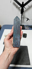 Load image into Gallery viewer, Ruby Fuchsite Kyanite Tower
