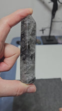 Load and play video in Gallery viewer, Tourmalated Quartz Point

