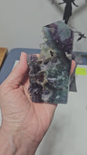 Load and play video in Gallery viewer, Rainbow Fluorite Slab
