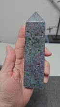 Load and play video in Gallery viewer, Ruby Fuchsite Kyanite Tower
