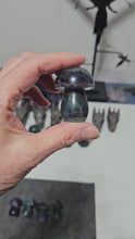 Load and play video in Gallery viewer, Rainbow Fluorite Mushroom
