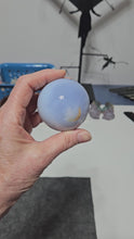 Load and play video in Gallery viewer, Blue Chalcedony Sphere
