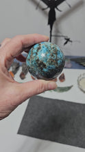 Load and play video in Gallery viewer, Blue Apatite Sphere
