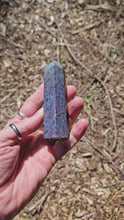 Load and play video in Gallery viewer, Ruby-Kyanite-Fuchsite Point

