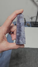 Load and play video in Gallery viewer, Purple Chalcedony Point
