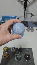 Load and play video in Gallery viewer, Blue Calcite Sphere
