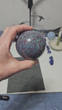 Load and play video in Gallery viewer, Ruby Fuchsite Kyanite Sphere
