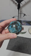 Load and play video in Gallery viewer, Blue Apatite Sphere
