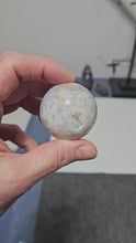 Load and play video in Gallery viewer, Blue Flower Agate Sphere
